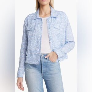 Tommy Bahama Cheetah Print Linen Jacket Size Medium